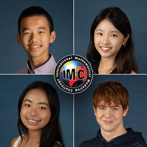 A graphic showcases the IMMC team member's headshots